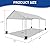 10x20 ft Heavy Duty Car Canopy Galvanized Frame Carport Outdoor Party Tent Boat Shelter with Reinforced Structure, No Sidewall - Light Grey