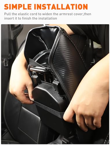 image for Savadicar Center Console Cover Compatible with 2018-2024 Jeep Wrangler