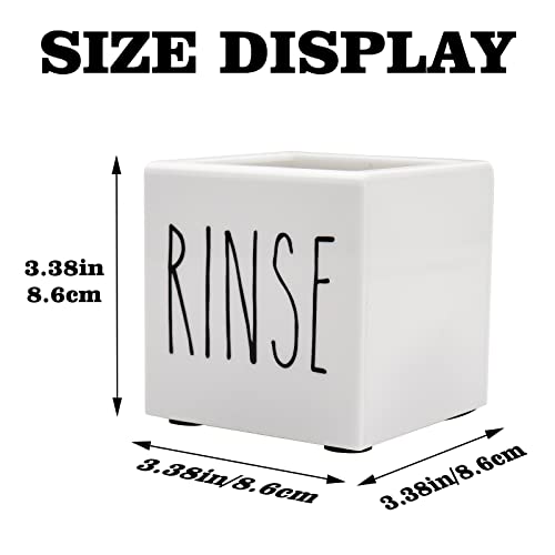 Dixie Acrylic Cup Dispenser and Holder, 3/5 oz White Paper Cup Rinse Organizer Caddy