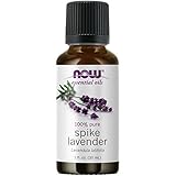 NOW Essential Oils, Spike Lavender, Floral Aromatherapy Scent, Steam Distilled, 100% Pure, Vegan, Child Resistant Cap, 1-Ounce
