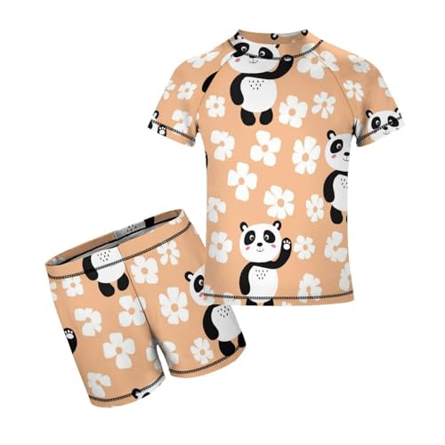 Cute PandaChildren's Swimsuits Boys Two Piece Suit9-11Y（140cm）