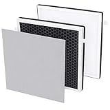Flintar True HEPA Replacement Filter Set, Compatible with InvisiClean Air Purifier Aura IC-5018, Aura II IC-5018, Sensa IC-5120, 3-in-1 High-Efficiency H13 Medial Grade True HEPA Filter Set, 1-Pack