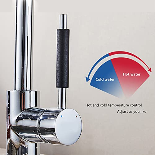 Robinet de cuisine rotatif à 2 joints pour plan de cuisson moderne
