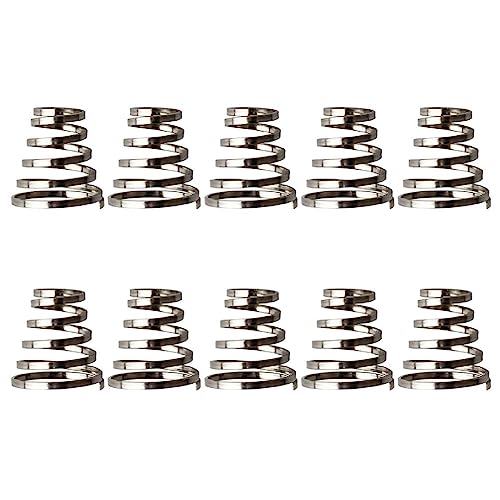 10Pcs Stainless Steel Bike Wheel Skewer Spring Replacements Mountain Bike Wheel Spring Quick Release Lever Shafts Spring Bike Wheel Skewer Spring Stainless Steel Bicycles Hub Quick Release Lever