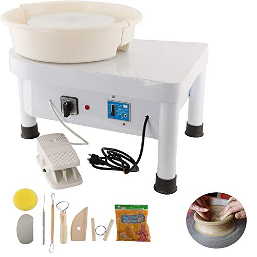 Tuntrol Pottery Forming Machine Ceramic Machine 350W 25CM with Foot Pedal and Detachable