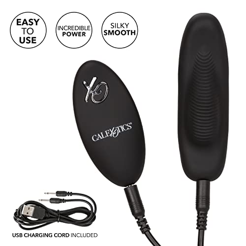 Calexotics Lock-N-Play 12 Function Petite Rechargeable Vibrating Panty Teaser, Black #TOP4