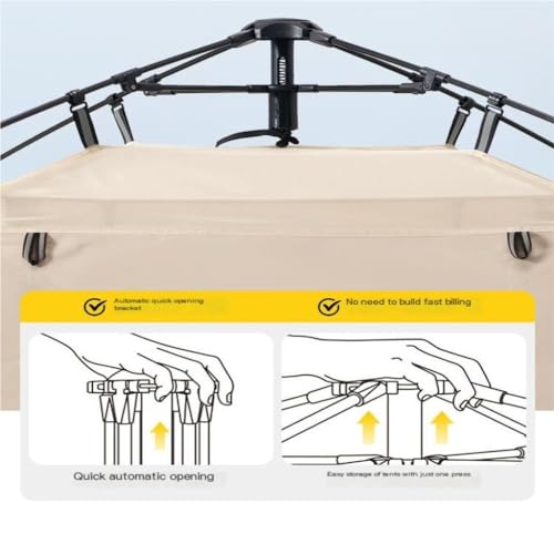 Carpa para camping ligera y espaciosa, automática y portátil miniatura 7