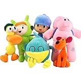 BBXFT Pocoyo Plush 14cm-30cm Pocoyo Plush Toys,Decorations Plush Toys for Boys Girls Cute Stuffed Animals,Best Gifts for Friends and Family (6-Piece Set)