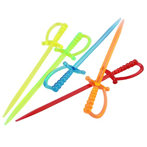 Yhxixi 70Pcs Colorful Plastic Disposable Cocktail Picks Plastic Cocktail Sword Picks Fruit Picks Colorful Appetizer Picks Drink Picks Multicolored Sword Toothpicks For Family Party Bar #TOP2