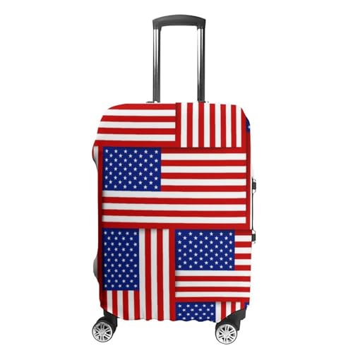 Carry On Luggage Cover Red Blue White American Flag (7) Anti Scratch Travel Luggage Covers for Suitcase Anti-Scratch Travel Suitcase Cover