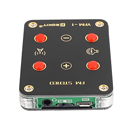 DONGKER Kit de module radio FM stéréo à monter soi-même, module récepteur radio FM 76-108 MHz, Kits de pratique de soudure électronique pour l'apprentissage de la soudure