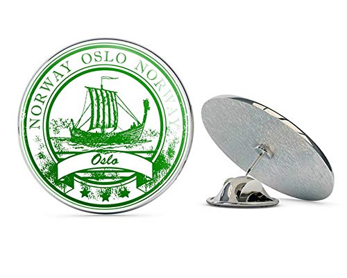 Oslo Norway Round Metal 0.75