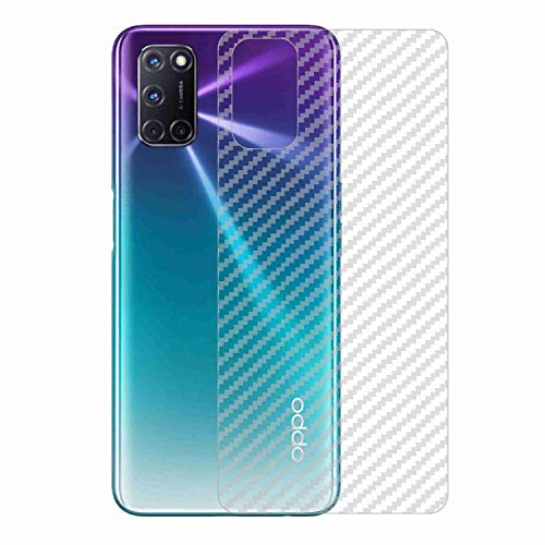 Image of Compatible with Oppo A92 Back Screen Protective Film Carbon Fiber Skin Transparent Screen Guard Sticker