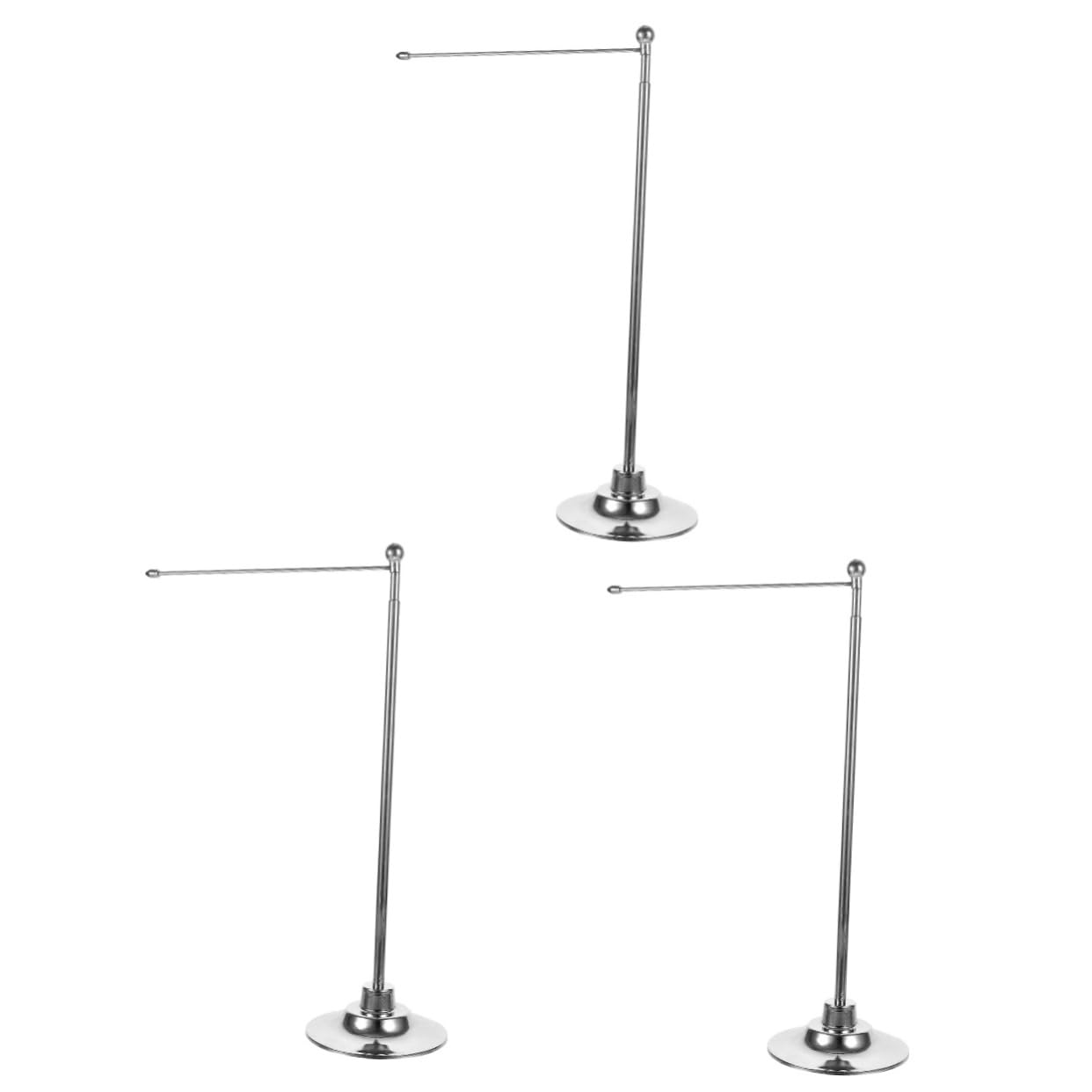 Homoyoyo 3stücke Desktop Flagpole Stabile Tischflagge Für Büro Und Veranstaltungen Dekorativer Flaggenmast Mit Robuster Basis Für Kleine Fahnen Und Besprechungen