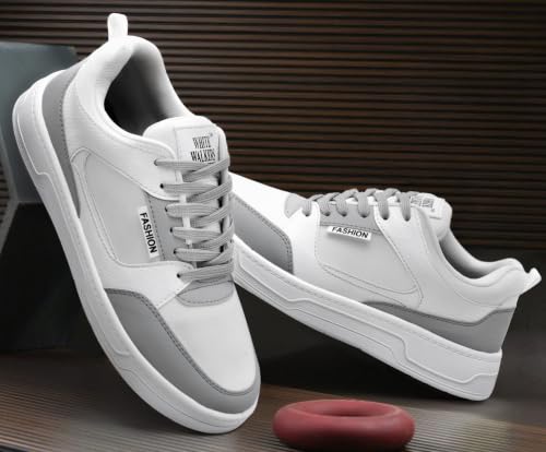 Image of White Walkers Men's White & Multicolor Casual Sneakers for Men