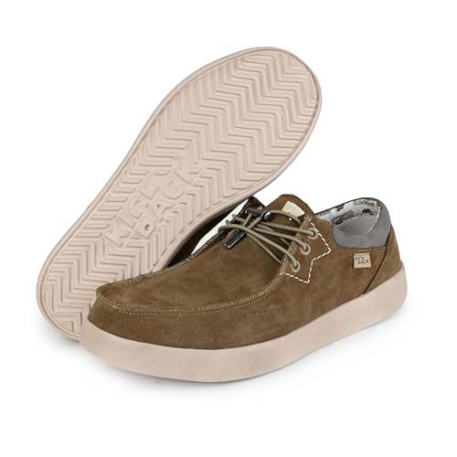 Kickback Haven Suede - Men's Loafers & Moccasins - Lightweight Lace Up Mens Smart Casual Shoes - All Day Comfort Mens Leather Shoes - Men's Slip On Shoes4