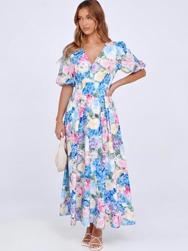Image of Maxigerui Women's Summer Floral Maxi Dress Spring Wedding Guest Dress 2026