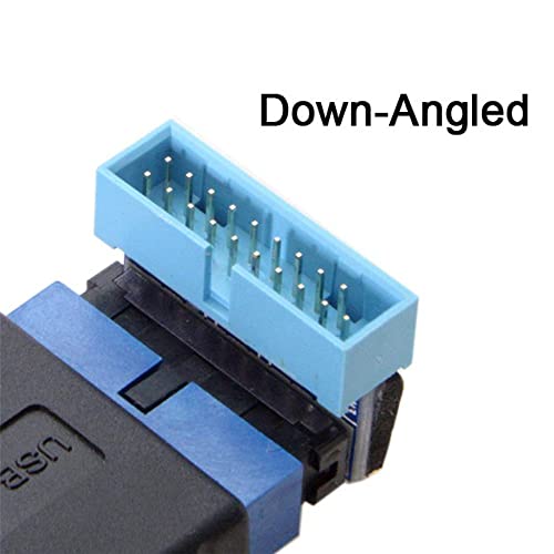 Adaptador Extensor USB 3.0 20pin Masculino a Femenino Angular miniatura 5