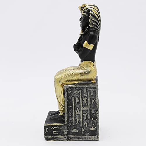 Image of Aquarium Egyptian Pharaoh Fish Tank Decorations Ancient Egypt Reptile Turtle Lizard Spider Tanks Terrarium Decor Ornament Pet Gold