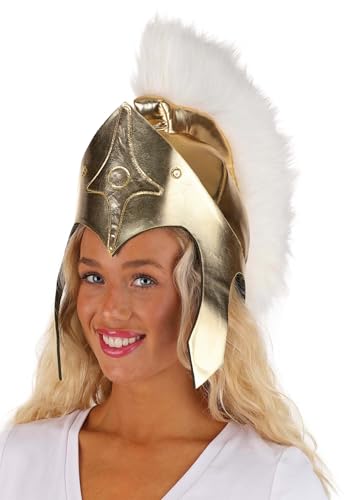 Women's Athena Costume Helmet - Greek Goddess Warrior Costume Accessory for Halloween, Cosplay, Theatre, & Dress-Up Multicolor