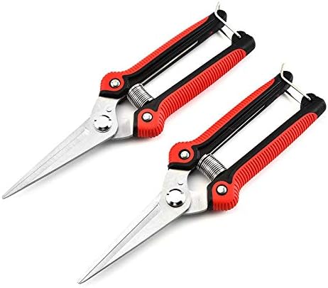 Garden Pruning Shear Stainless Steel Scissors Gardening Plant Scissor Branch Hands Pruner Trimmer Tool for Tree/Flowers Trimming