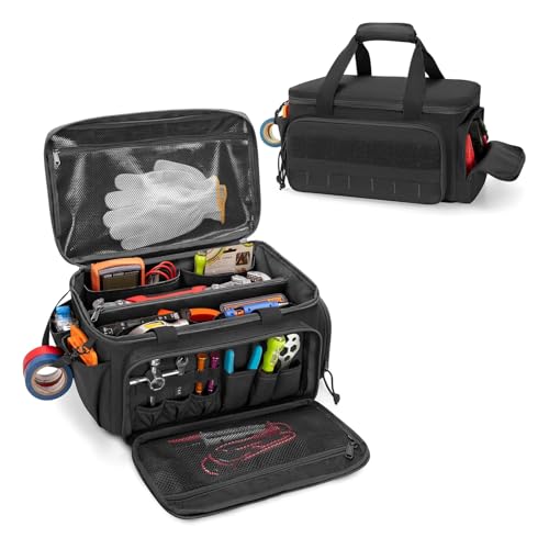 Sac à outils multifonction avec base rigide imperméable assurant une longévité maximale