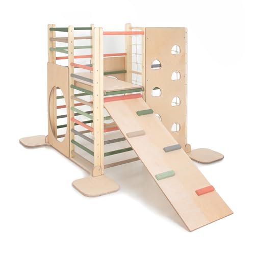 HOMEforDREAMS Holz Montessori-Inspirierter Quadratischer Kletterturm für...