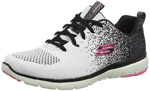 Skechers Flex Appeal 3.0, Zapatillas Mujer, White, 38 EU