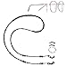 Crystal OR Black & Silver beaded Eyeglass Holder 28" on 19 strand wire, Eyeglass chain, leash (Black & Silver)