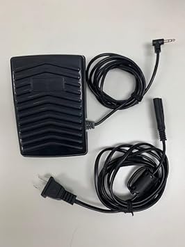 Generic Foot Pedal w/Power Cord for Feiyue Home Series Sewing Machine, Black