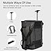 RUYICZB Cat Dog Carrier with Wheel,Dog Travel Carrier with Telescopic Handle and Upgraded Wheels,Premium Pets Carrier with Removable Base for Small Dog,Black