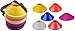 Sportsgear US Mini Soccer Cones Small Disc Cone for Agility Drills Training Practice Football Soccer Athletics Field Markers with Shoulder Strap