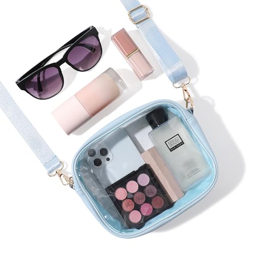 Image of TOBVZOO Clear Bag Stadium Approved, Crossbody Transparent Bag for Concerts Sports Events, Purses for Men & Women