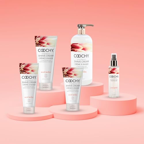 Coochy Shave Cream - Moisturizing Shave Lotion - Gentle Intimate Shaving Cream - For Bikini Area, Underarms, Legs & More - Rash-Free, Hydrating Formula - Sweet Nectar, 3.4 oz