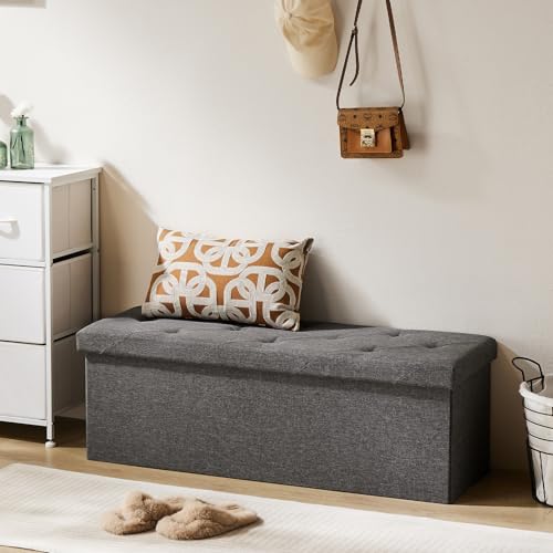 Stylish Storage Ottoman Bench with Padded Seat - Image 4