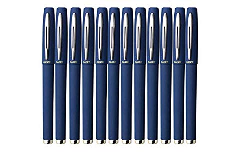 BaoKe gel ink Roller Ball pen,fine point, 1.0mm/ 0.7mm/0.5mm 12 count large capacity special student examination office neutral pen (BLUE, 0.7)
