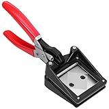 Passbildstanze,Handlicher Fotoschneider,Passfoto Stanzer,Passepartout Schneider,für Standard Passfotos,Zuhause,Büro,Fotostudio(schwarz + rot,1)