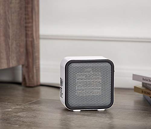 Amazon Basics 500-Watt Ceramic Small Space Personal Mini Heater - White #TOP4