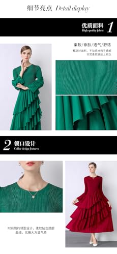 Batwing Pleated Cake Dress4