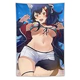 壁タペストリー オシャレアニメ柄 VTuber ミオしゃ 布ポスター 壁掛け タペストリー 大判 【雰囲気転換 背景 多機能】 インテリア 装飾アート 模様替え モダン 装飾小物 寝室 ホームインテリア マンションの飾り小物 窓カーテン 使いやすい 40"x60"