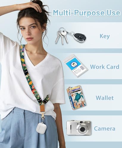 Image of Yonlevres Phone Lanyard Crossbody Strap Wrist Neck Adjustable Women Cat | Cell Phone Lanyard for Travel Cruise Daily, Hands-free, Fit Keys ID Badge, for Full-coverage Phone Case, Accessories, Gifts