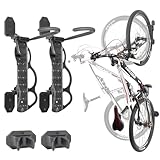 BIKE HAND Swivel Bicycle Wall Hanger - Vertical Hook Wall Mount Holder - Indoor Garage Storage Bicycle Rack for MTB & Road Bikes - Max. Tire Width 2.3