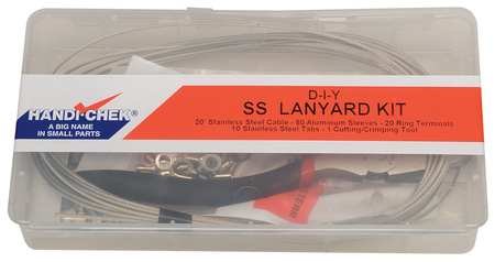 Lanyard Assembly Kit, 3/64 in, SS