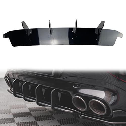 Spoiler canard séparateur avec diffuseur arrière noir brillant pour Benz CLA C118 2020