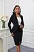 Womens Suit Formal Office Business Work Jacket Skirt Suit Set Black S