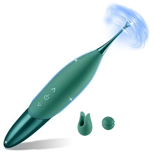 High-Frequency Clitoris Vibrator Adult Women Sex Toys, Aumood Powerful Female Vibrating Toy Clitoral Stimulator G spot for Woman Her Pleasure, Mini Dildo Vibrators Couples Games - Green