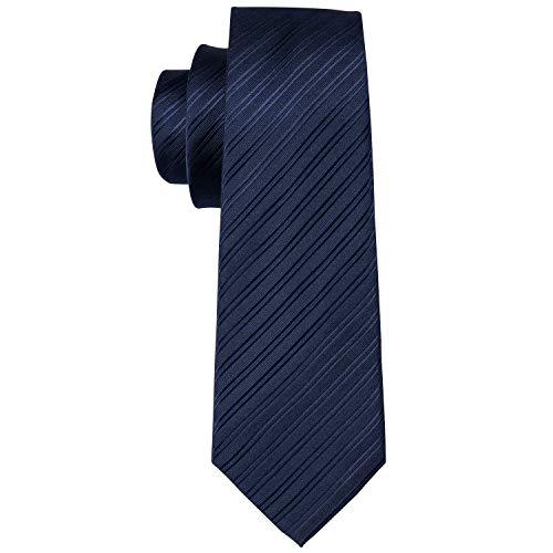 Image of Barry.Wang Plaid Ties for Men Silk Necktie Handkerchief Cuff Links Set