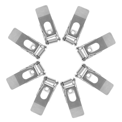 jojofuny 8 Piezas Luz Según La Hebilla. Clips Para Downlight Clips De Resorte De Retención Abrazaderas De Sujeción Para Lámpara De Techo Clips De Luz Para Downlight Silver Metal
