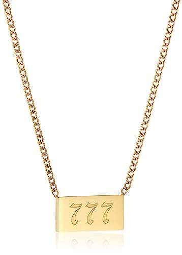 Angel Number 111-999 Tarnish Free Stainless Steel Pendant Necklace for Her Women Mom Daughter Sister