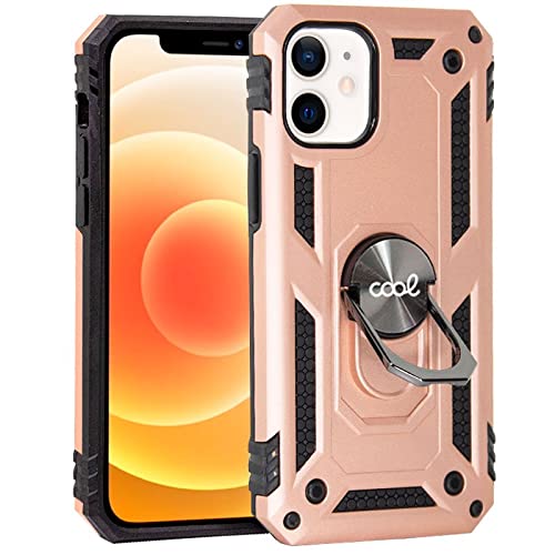 Coque iPhone 12 Mini Hard Anilla Rose Gold rigide avec bague